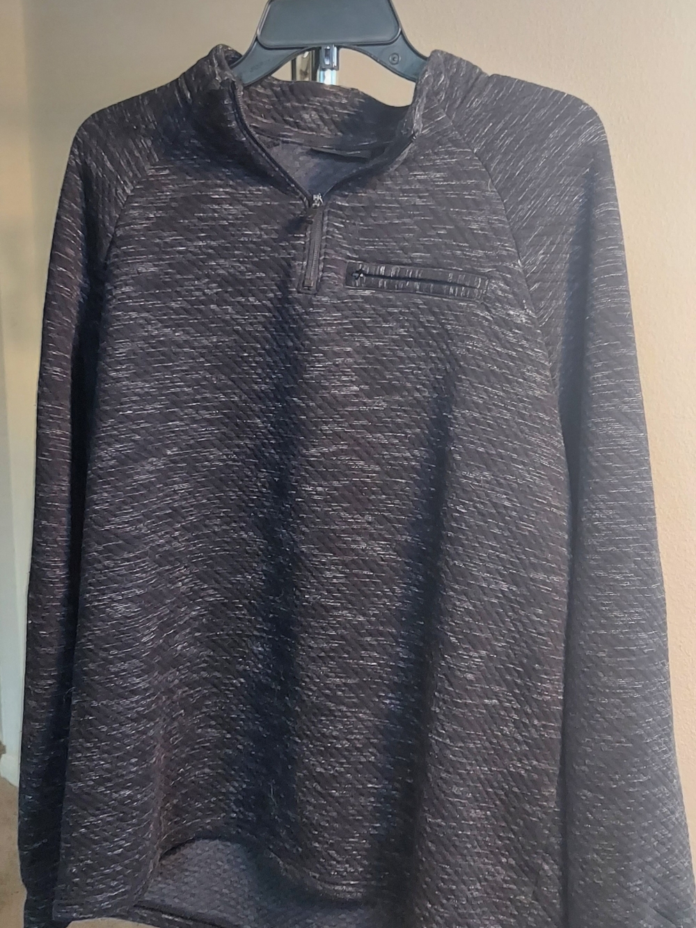 Marc Anthony Men's Charcoal Heather Half-Zip Pullover Sweater